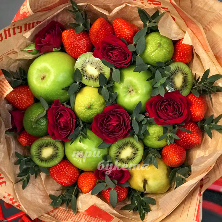 Фруктовый букет из клубники и киви (доп. фото 2)